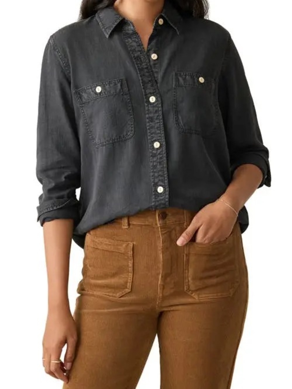 Faherty tried and true chambray shirt